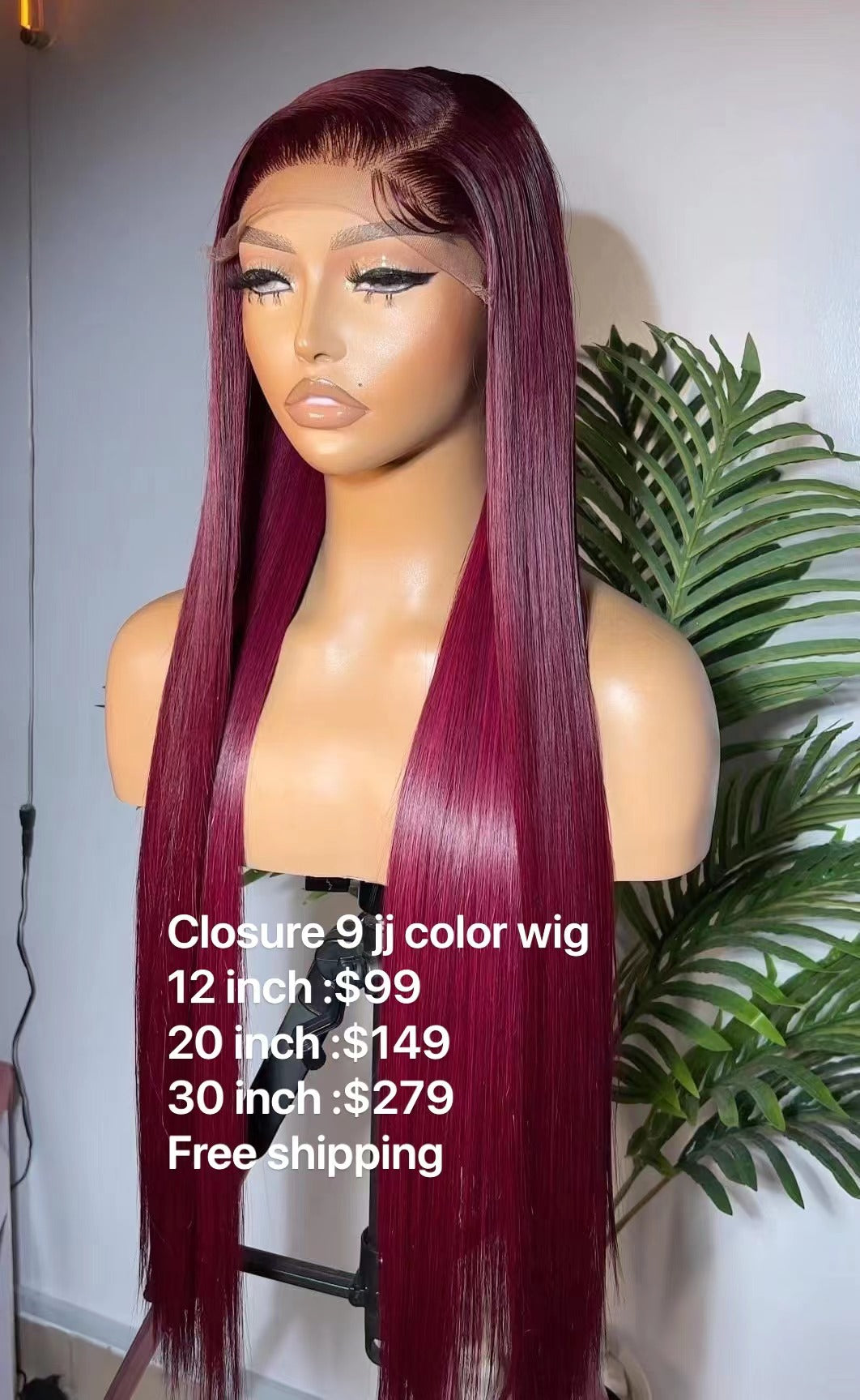 Burgundy Color Wig Frontal WIg /Closure WIg