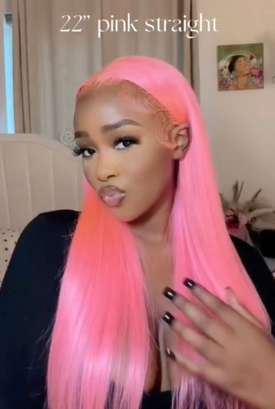 Barbie Pink Wig Frontal WIg /Closure WIg