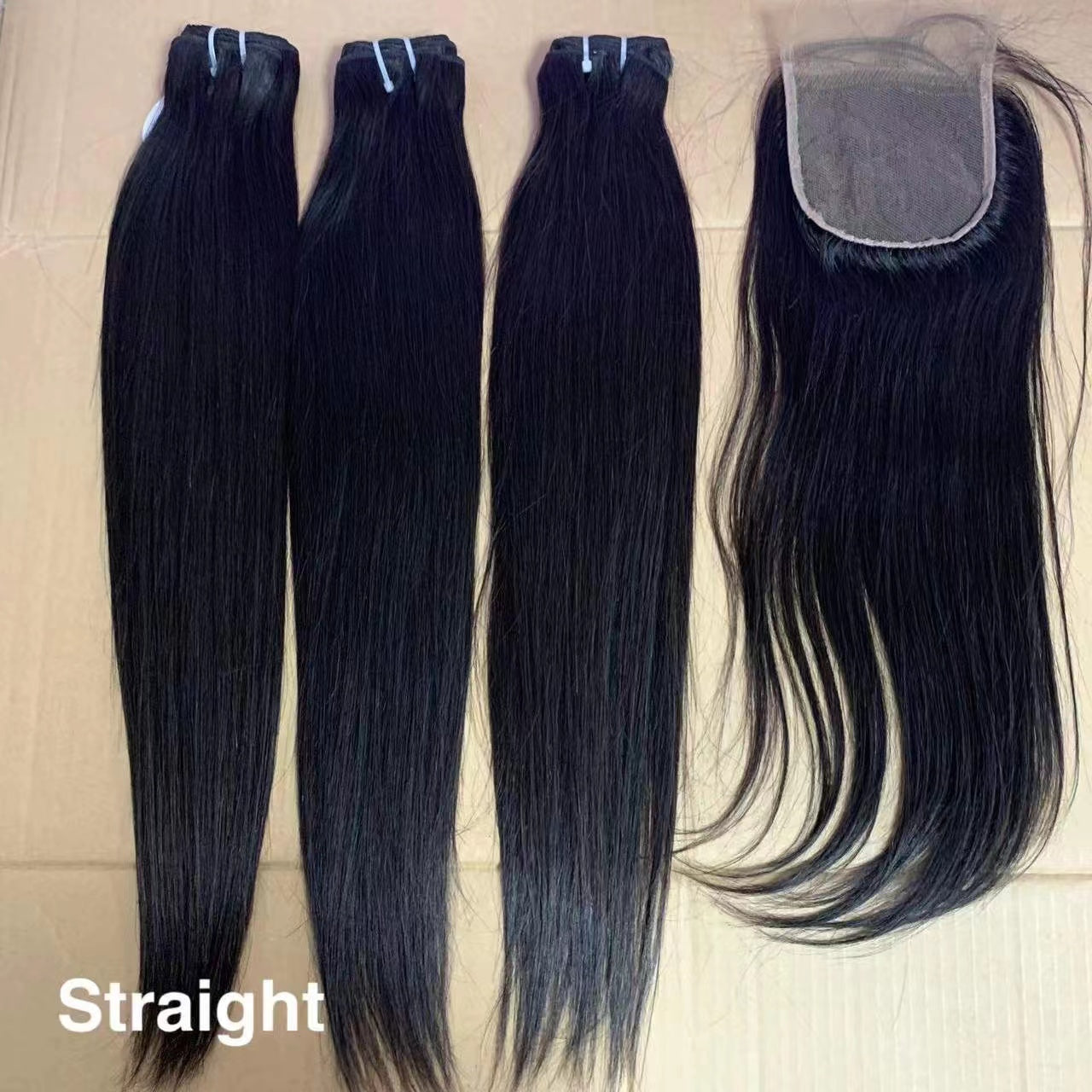Straight 3pcs +1 closure / frontal