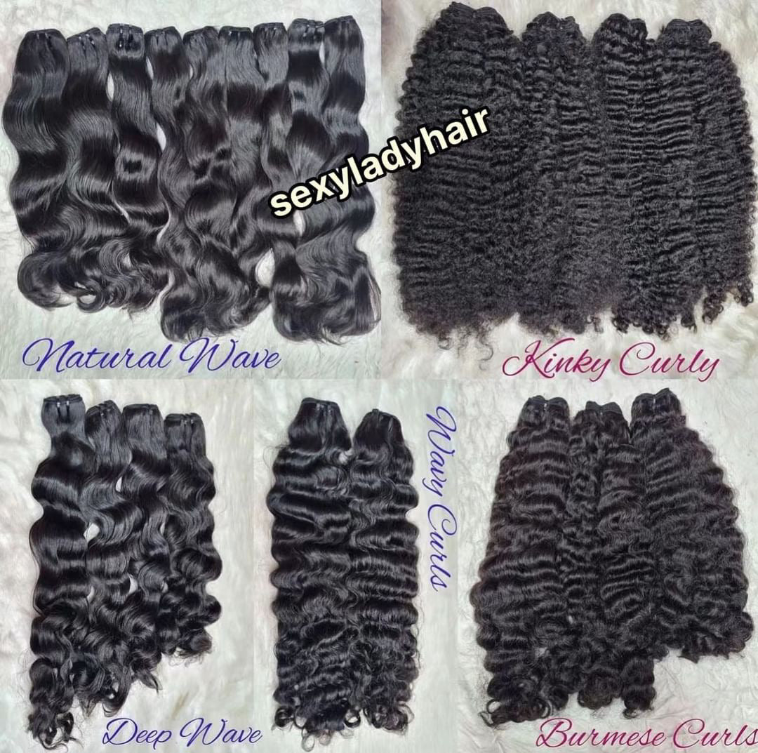 Indian Curly/Cambodian deep wavy/ Wavy Curl /Burmese Kinky