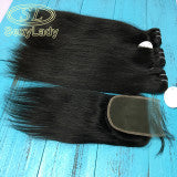 Straight 3pcs +1 closure / frontal