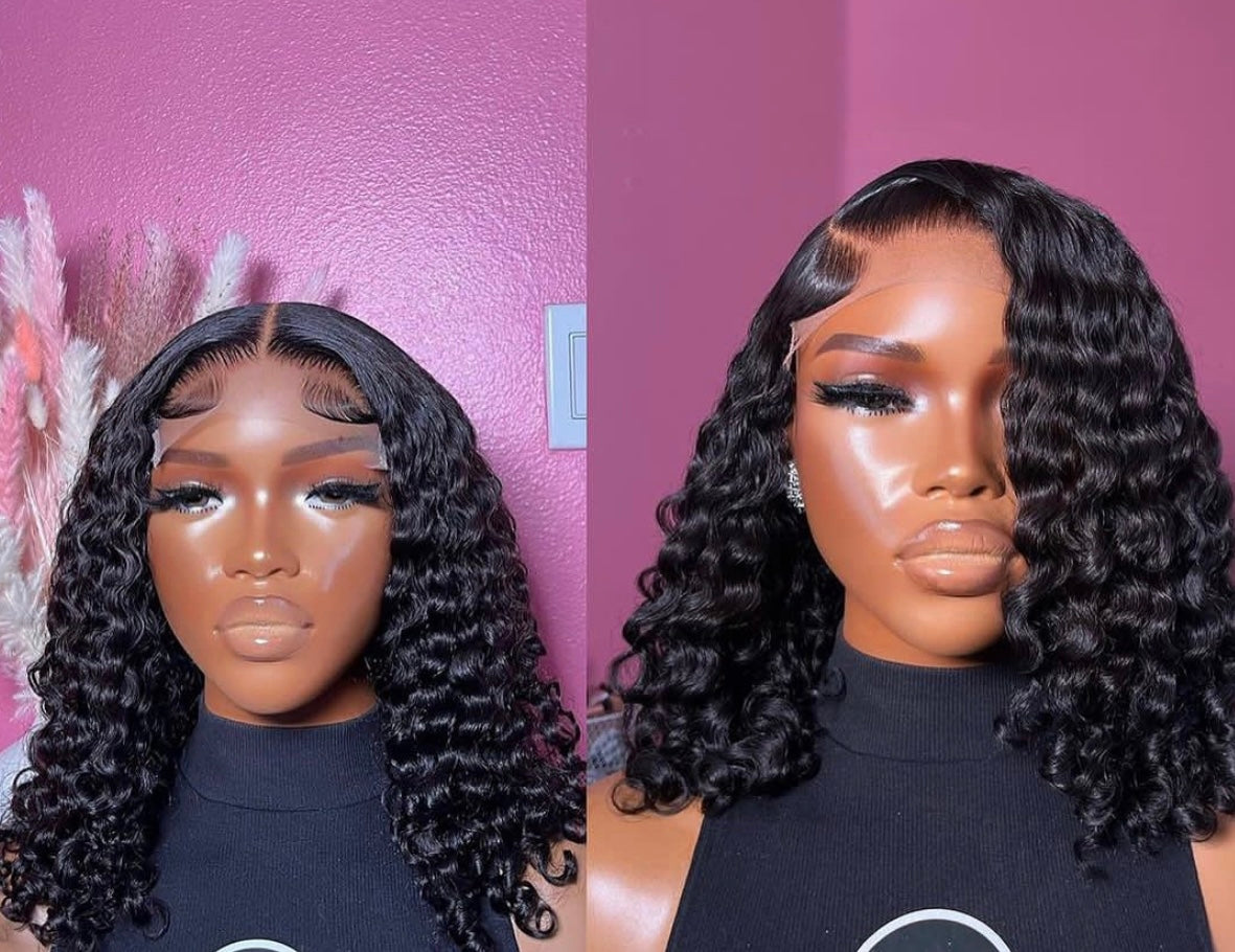 Burmese Curl Closure Bob Wig sales