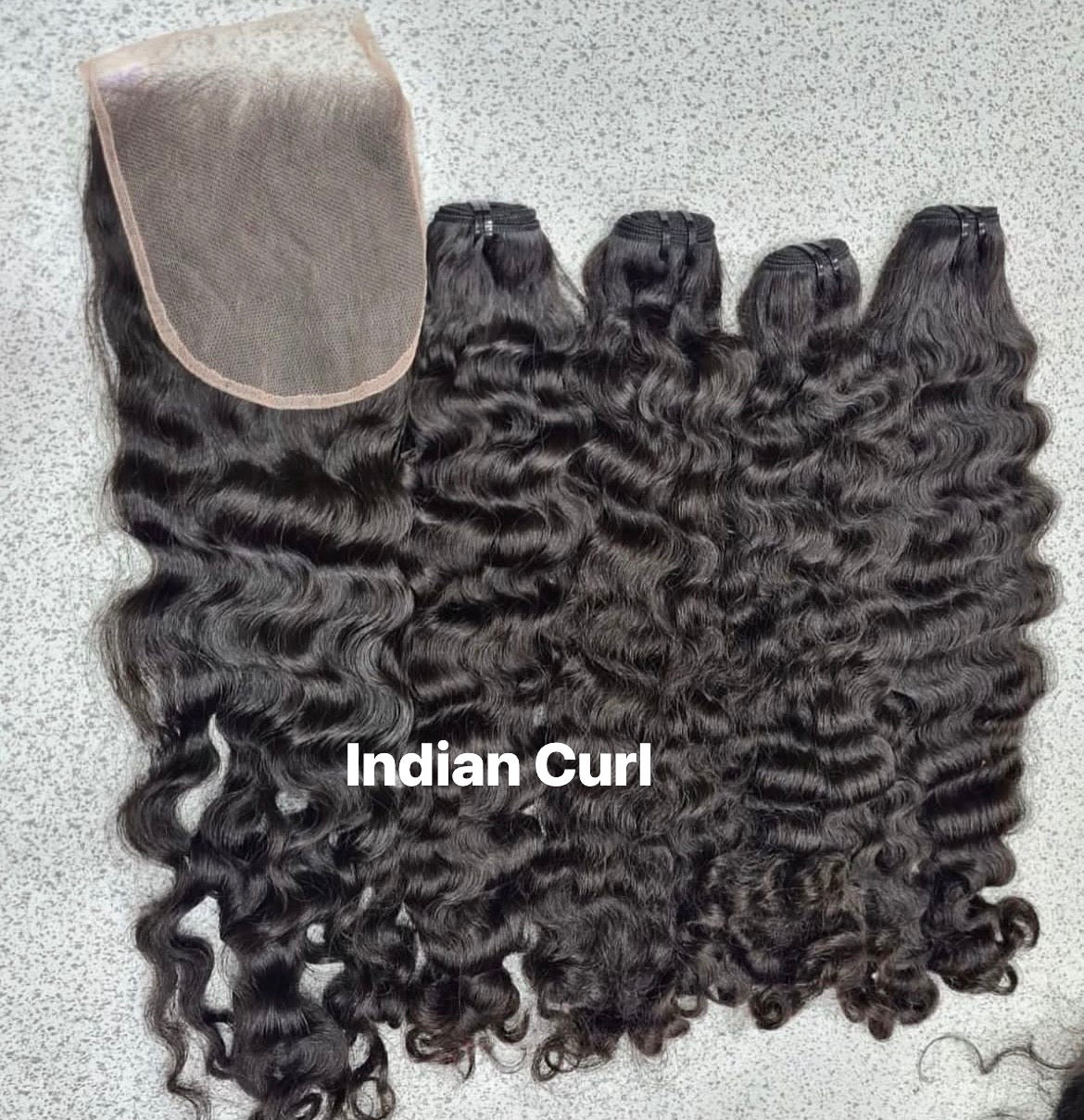 Indian Curl 3pcs +1 closure / frontal