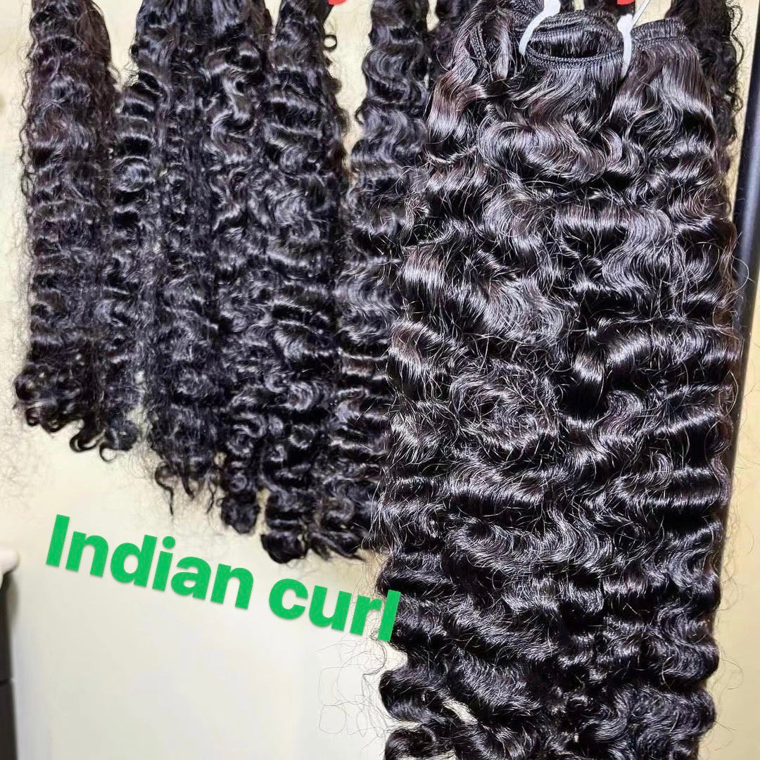 Indian Curl 3pcs +1 closure / frontal