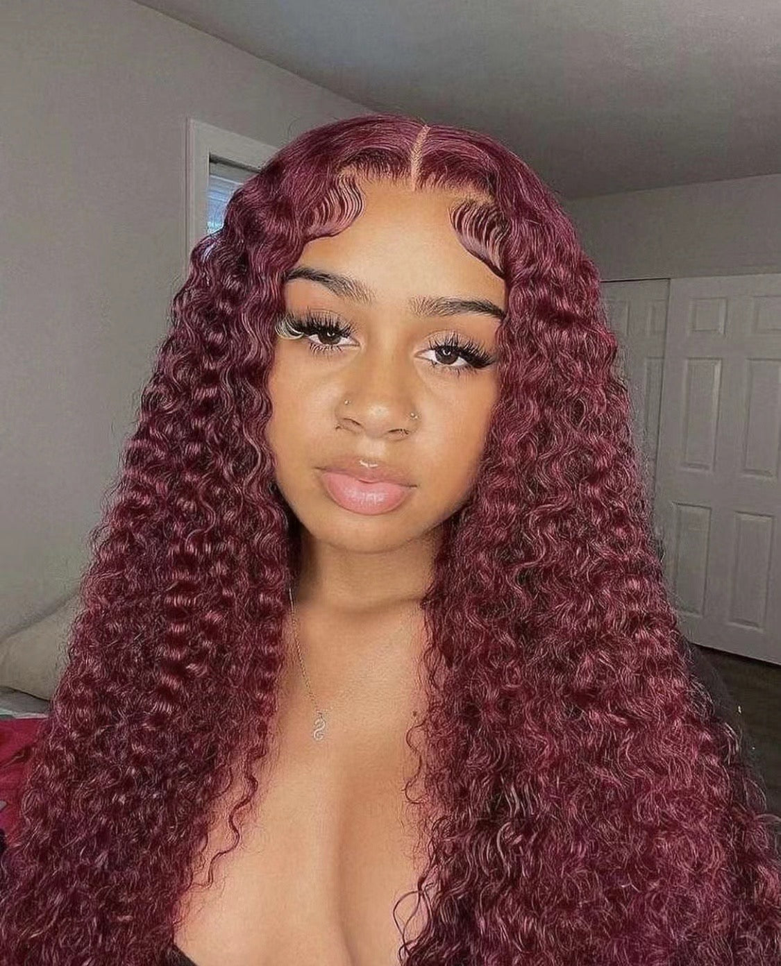 Burgundy Color Wig Frontal WIg /Closure WIg