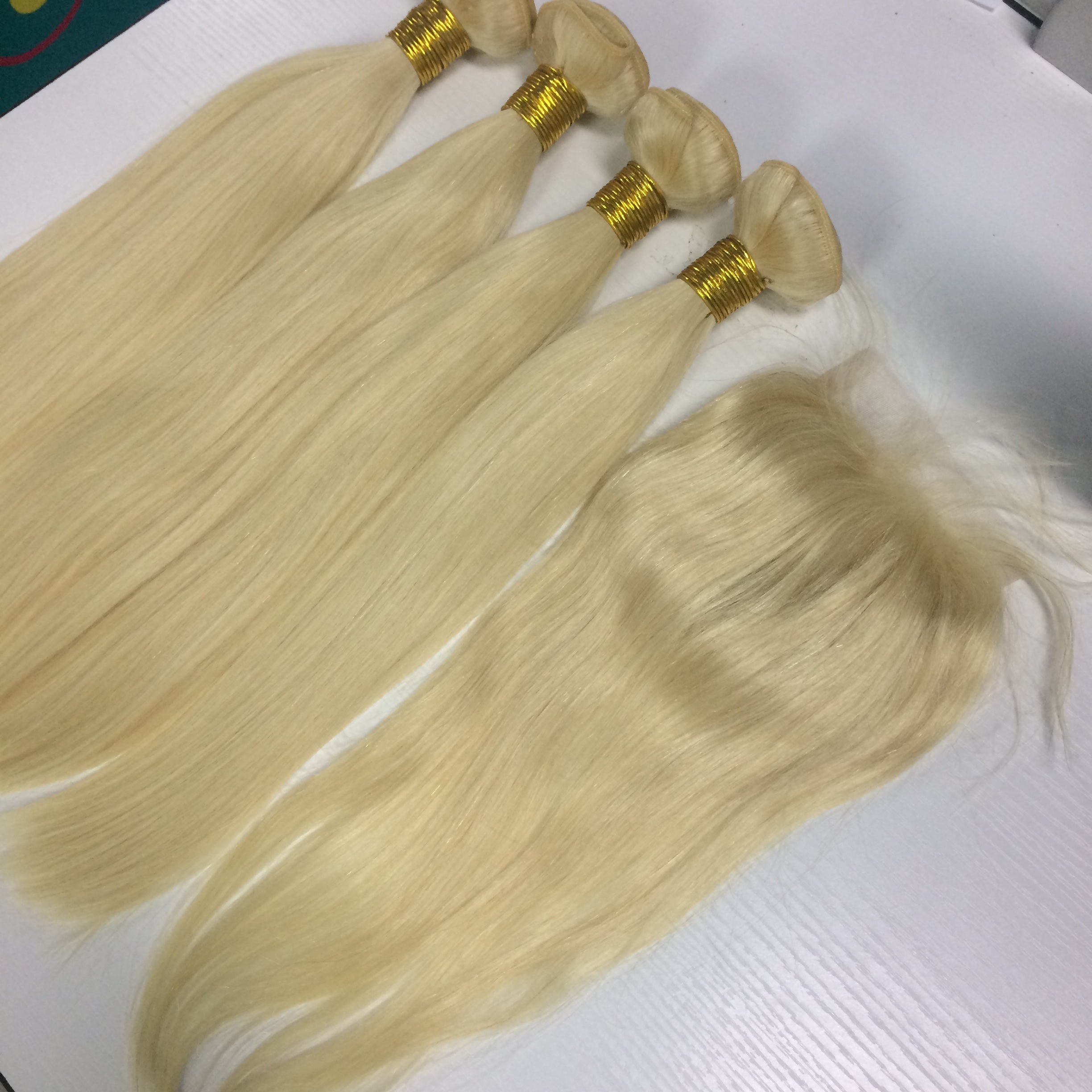 Top 613 blonde closure 4x4 size