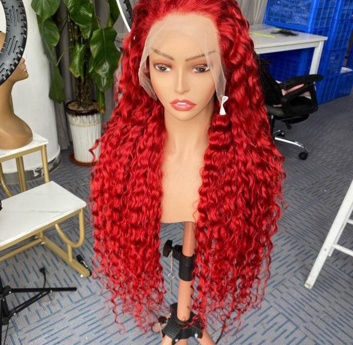 Red Color Wig Frontal WIg /Closure WIg