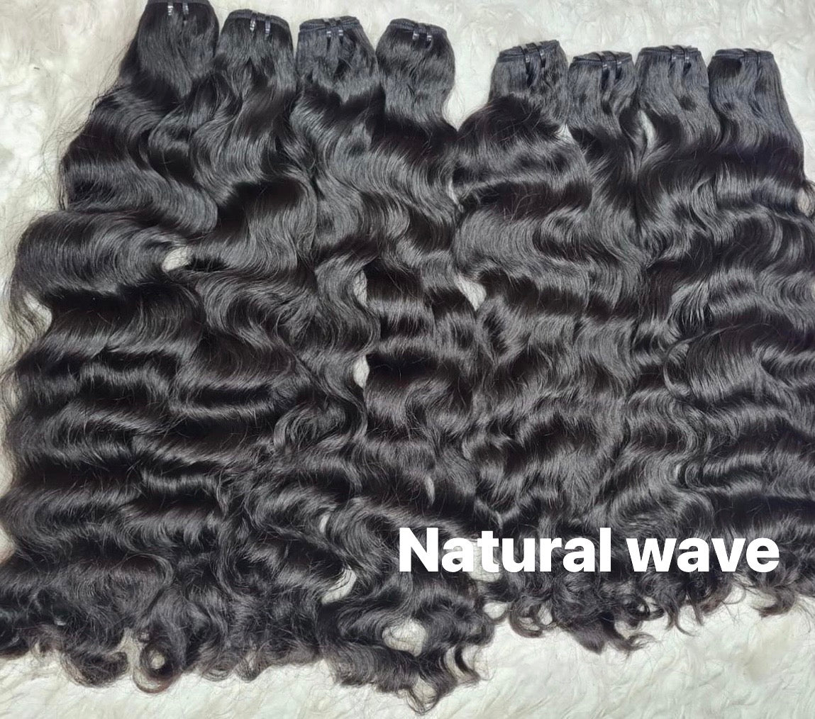 Natural Wave Raw 3pcs +1 closure / frontal hair