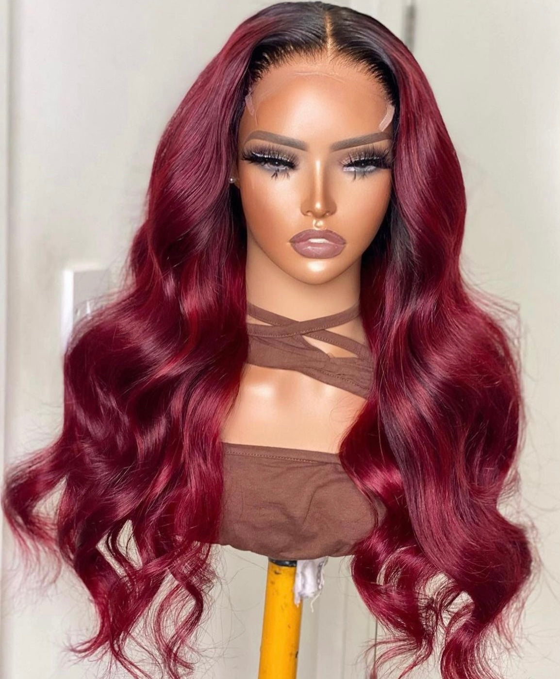 Burgundy Color Wig Frontal WIg /Closure WIg