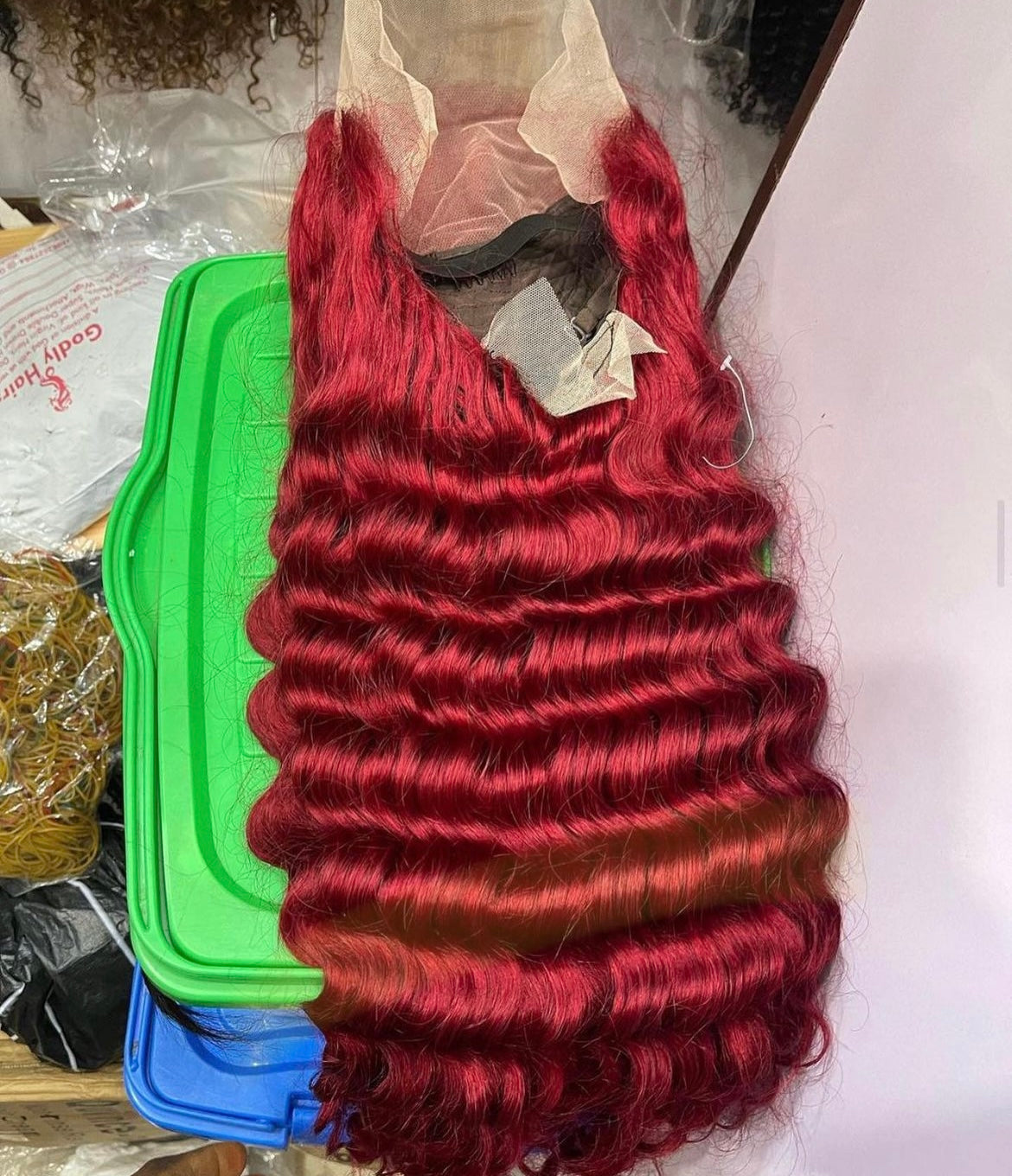 Red Color Wig Frontal WIg /Closure WIg