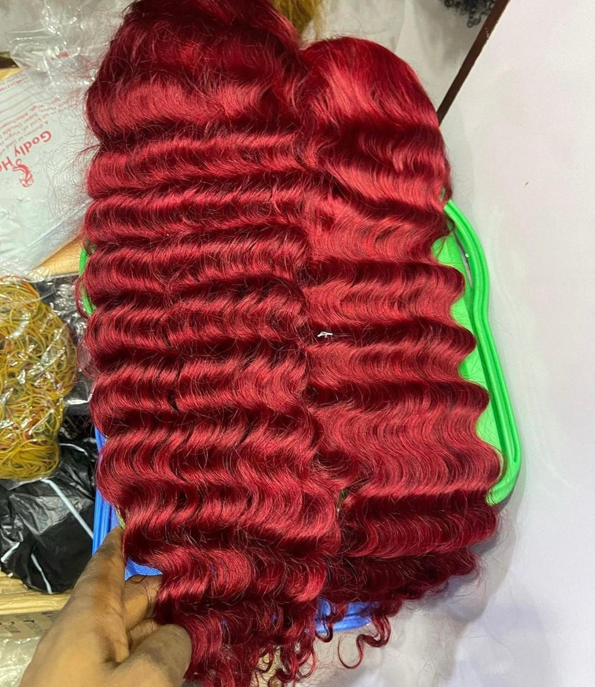 Red Color Wig Frontal WIg /Closure WIg