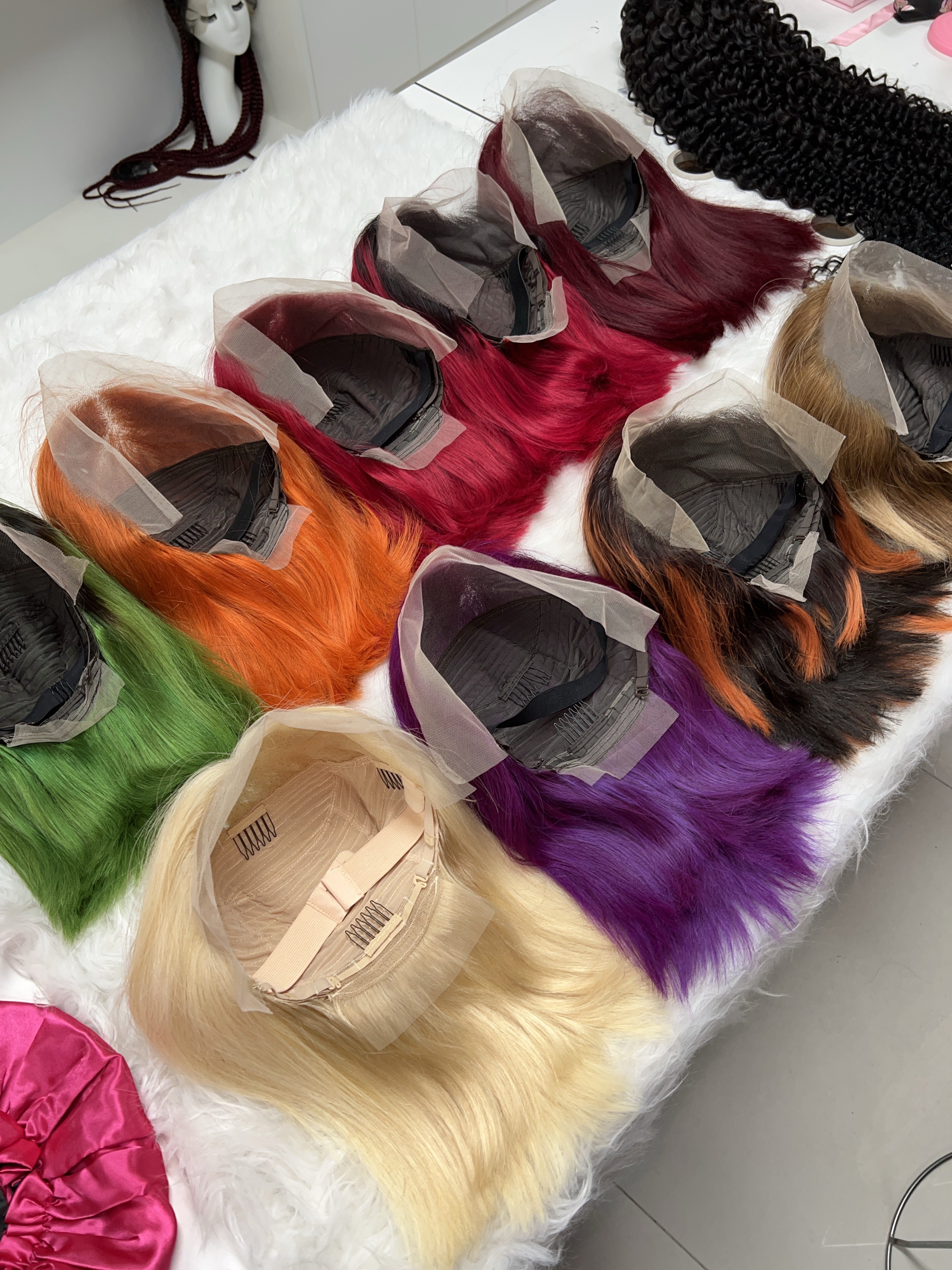 Color Frontal Bob WIg ready to ship