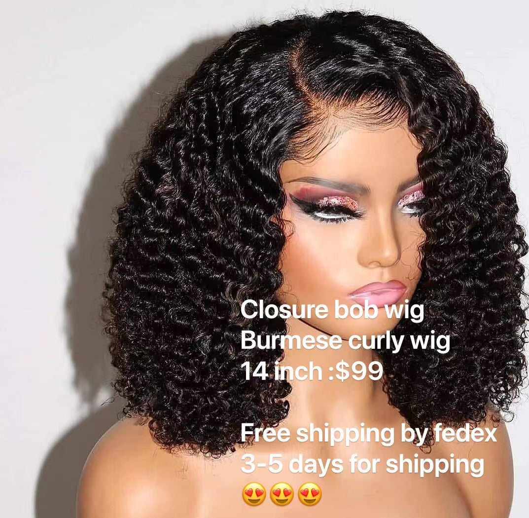 Curl Bob Wig sales